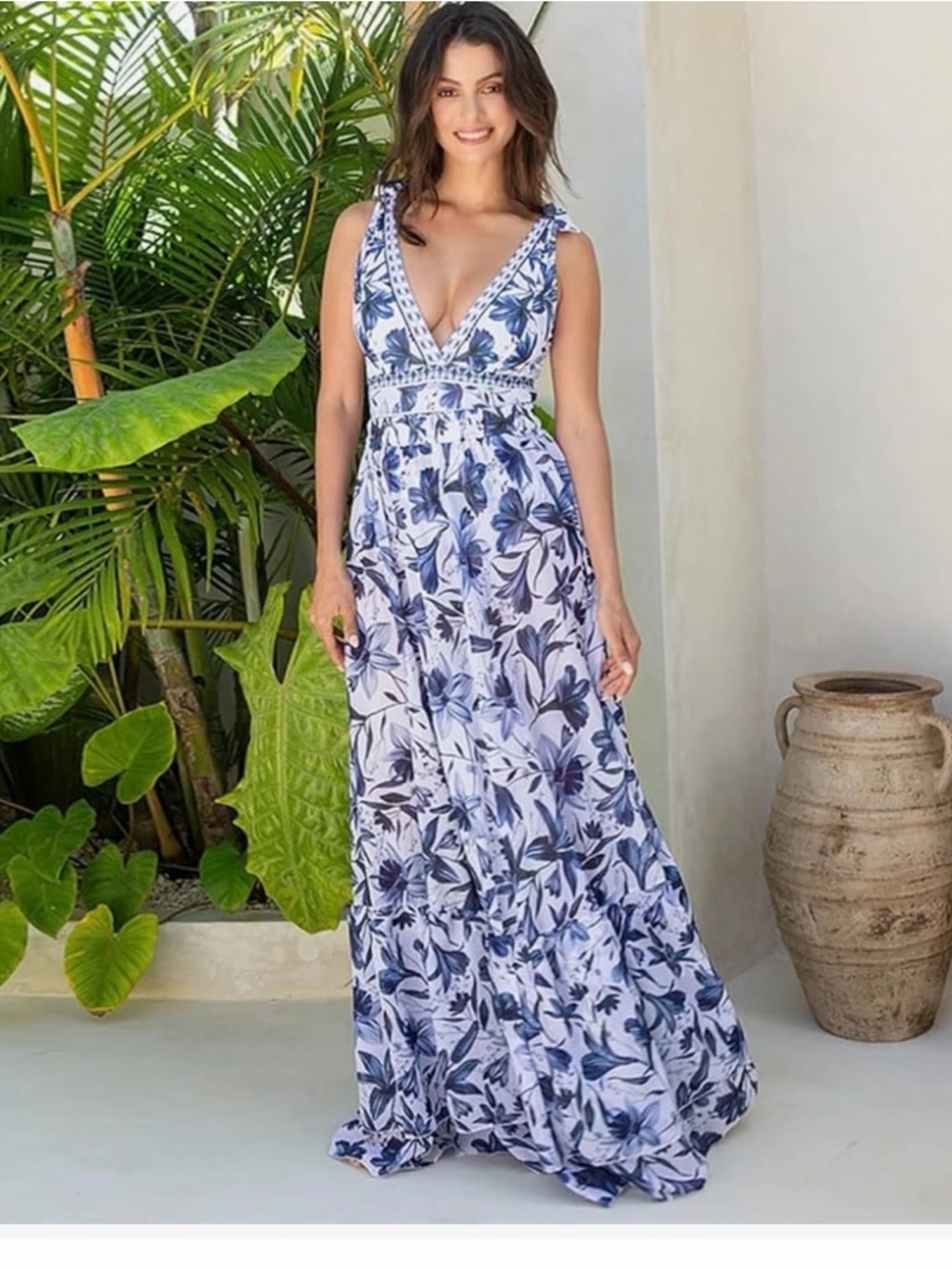 NEW LARGE Women's Floral Print one piece swim suit w maxi skirt coverup